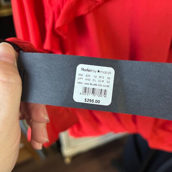 NWT Pinko Silk Ruffle Blouse - Picture 14 of 15